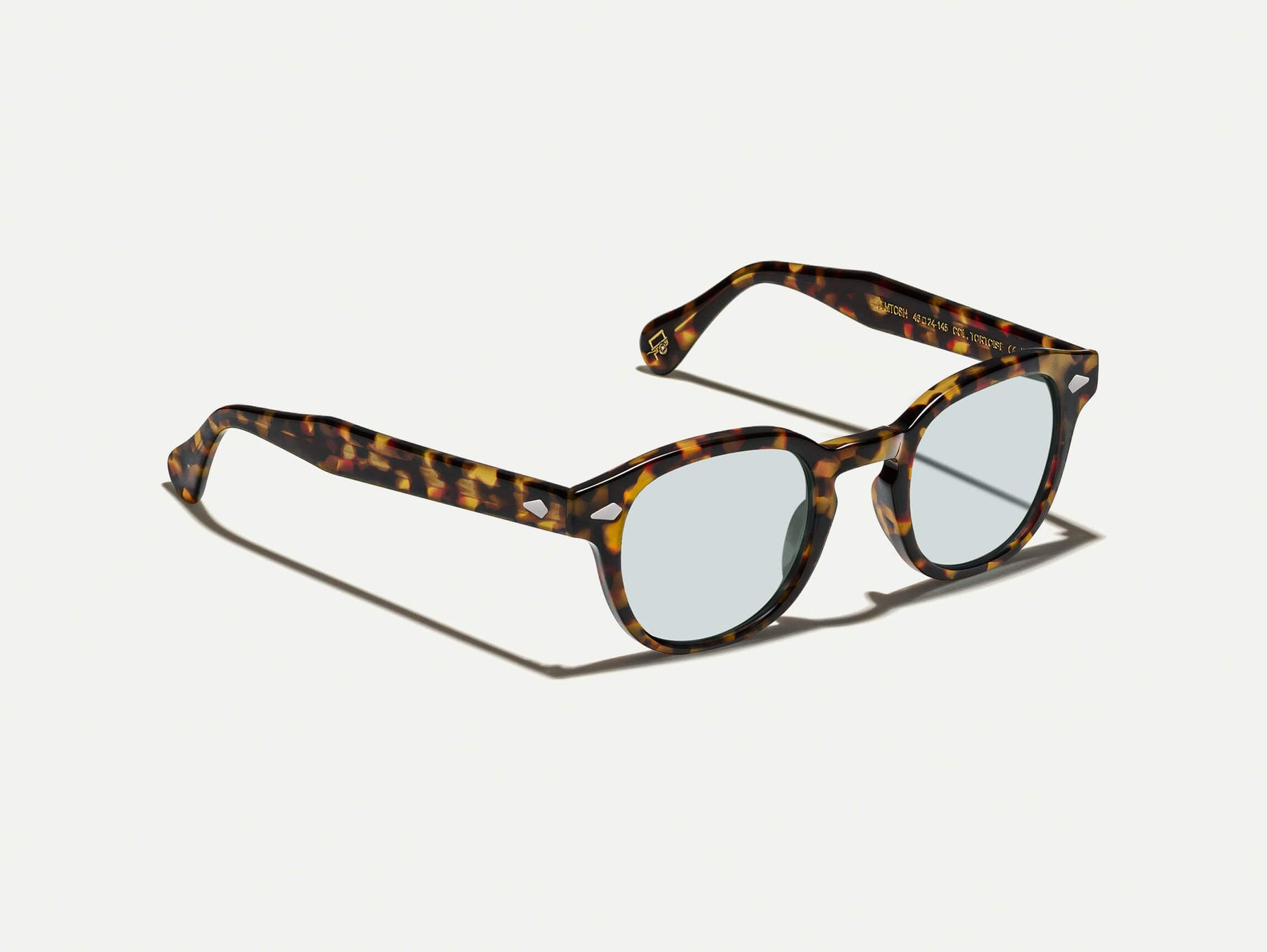 The LEMTOSH in Tortoise with BLUE+ Tint