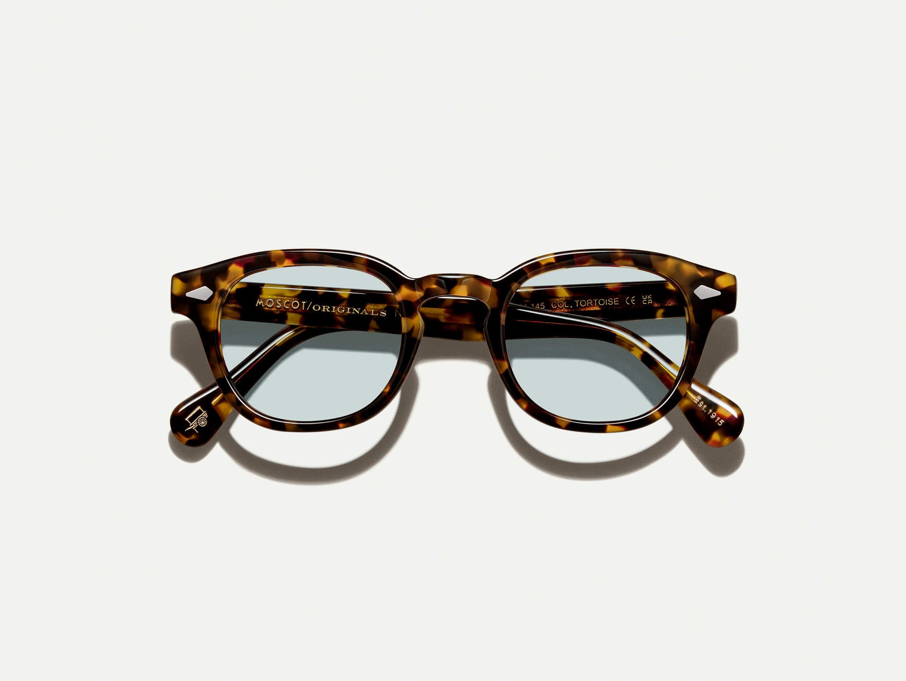 The LEMTOSH in Tortoise with BLUE+ Tint