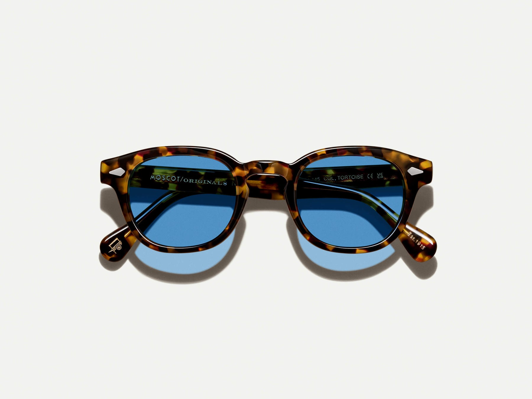 The LEMTOSH in Tortoise with BLUE+ Tint
