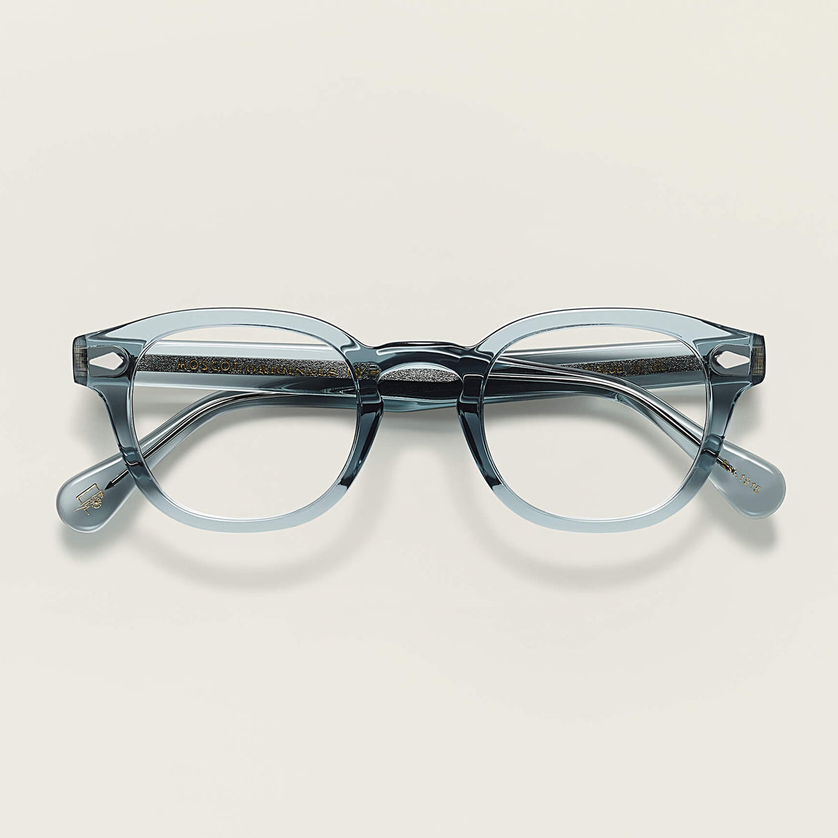 Preppy Rectangular Frame in Deep Sea Blue Eyeglasses High End Designer Prescription Glasses Blue Light - Vint & York