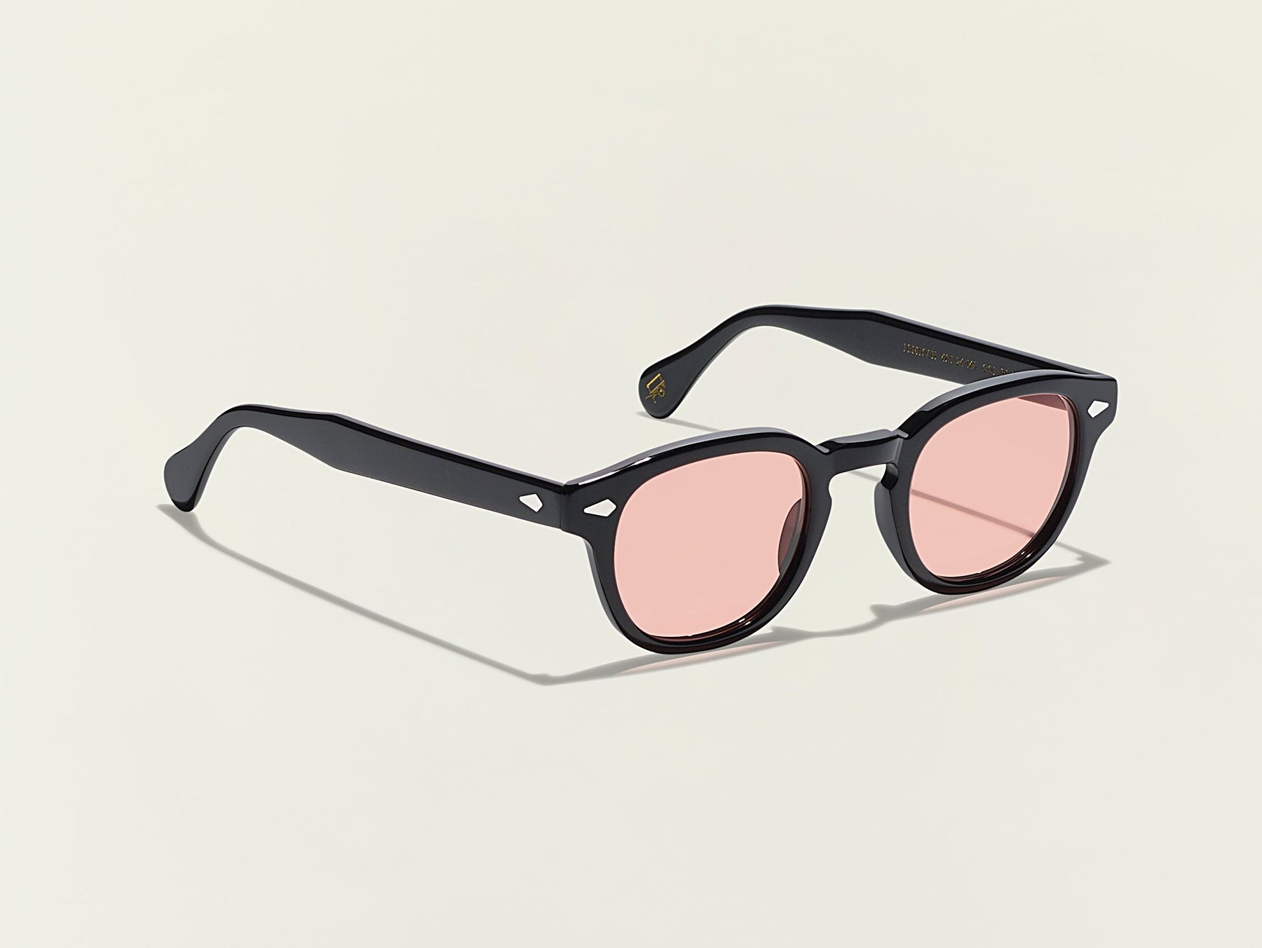The LEMTOSH Black with New York Rose Tinted Lenses