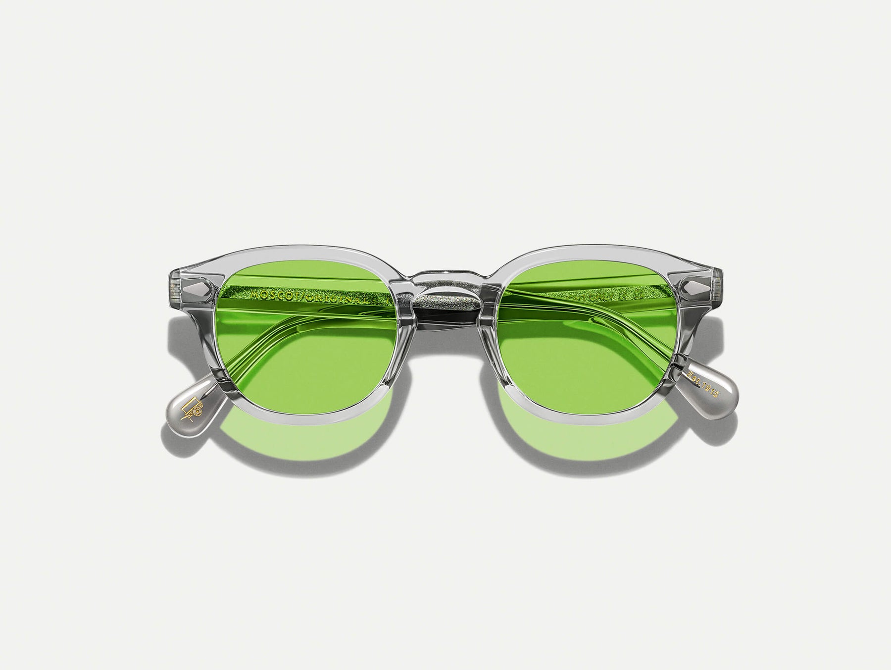 The LEMTOSH Light Grey with Garnet Green Tinted Lenses