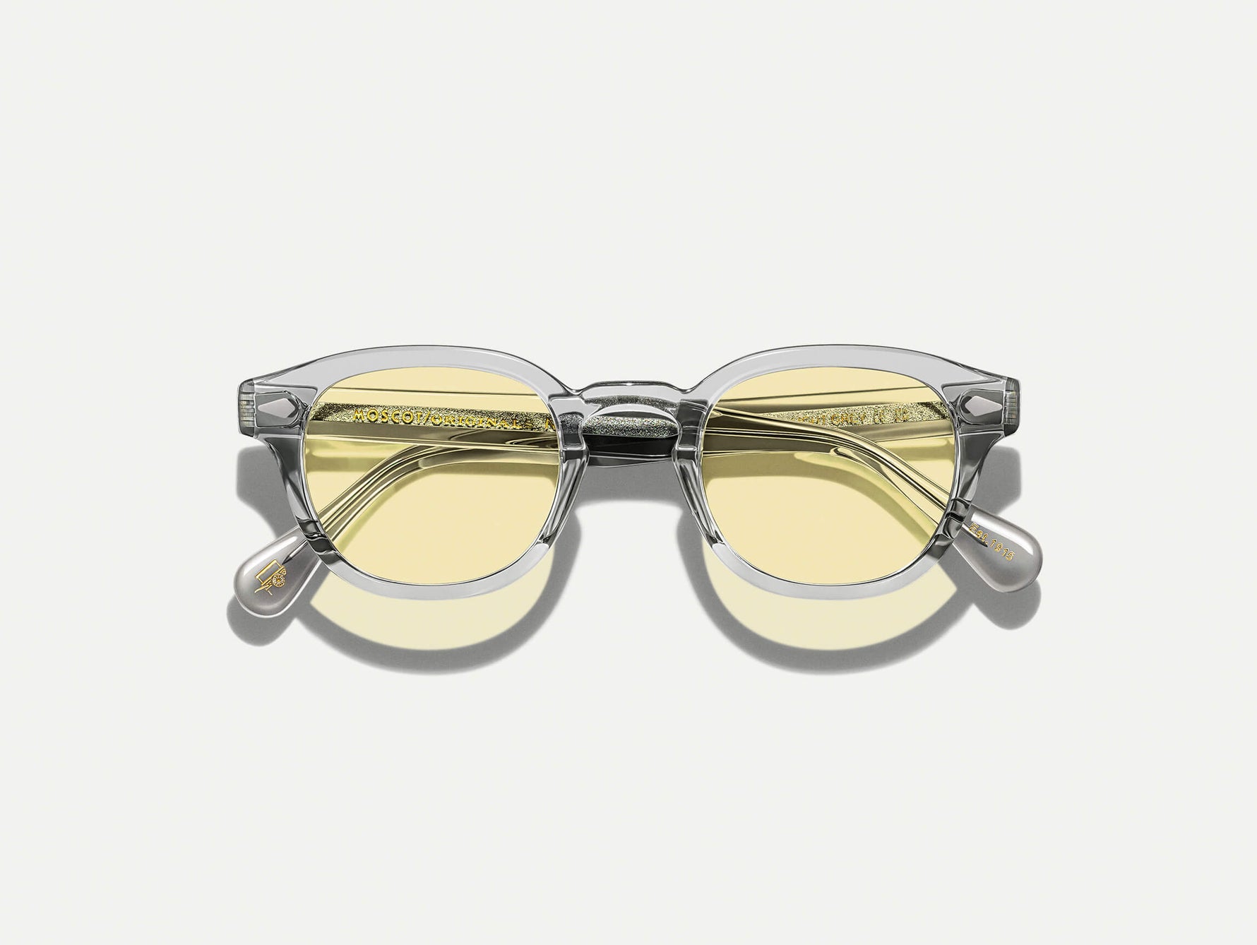 LEMTOSH Light Grey مع عدسات ملونة بلون Pastel Yellow