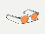 The LEMTOSH Light Grey with Woodstock Orange Tinted Lenses