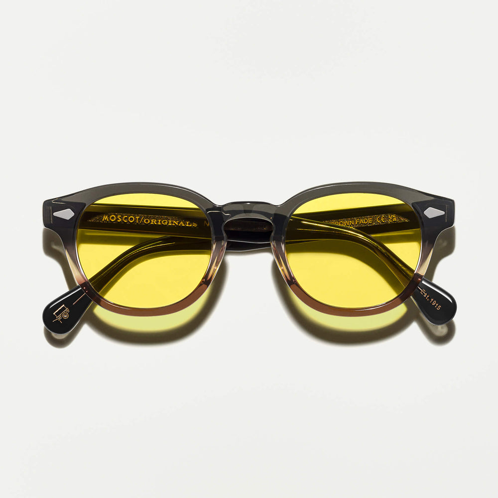 #color_grey-brown fade | The LEMTOSH in Grey-Brown Fade with Mellow Yellow Tinted Lenses