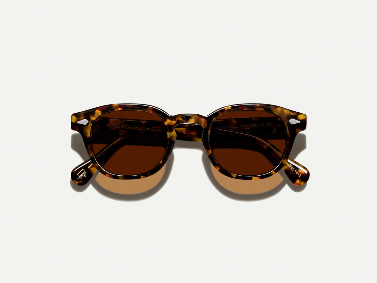 The LEMTOSH SUN-POLARIZED in Tortoise with Cosmitan Brown Polarized Lenses