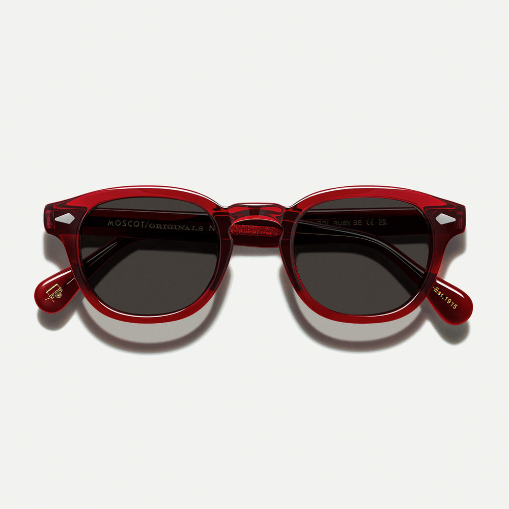 #color_ruby | The LEMTOSH SUN in Ruby with Grey Glass Lenses