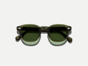 The LEMTOSH Limited Edition in Dark Green with Calibar Green Glass Lenses