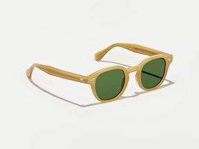 The LEMTOSH Limited Edition in Goldenrod with Calibar Green Glass Lenses