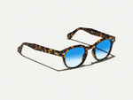 The LEMTOSH Tortoise with Broadway Blue Fade Tinted Lenses