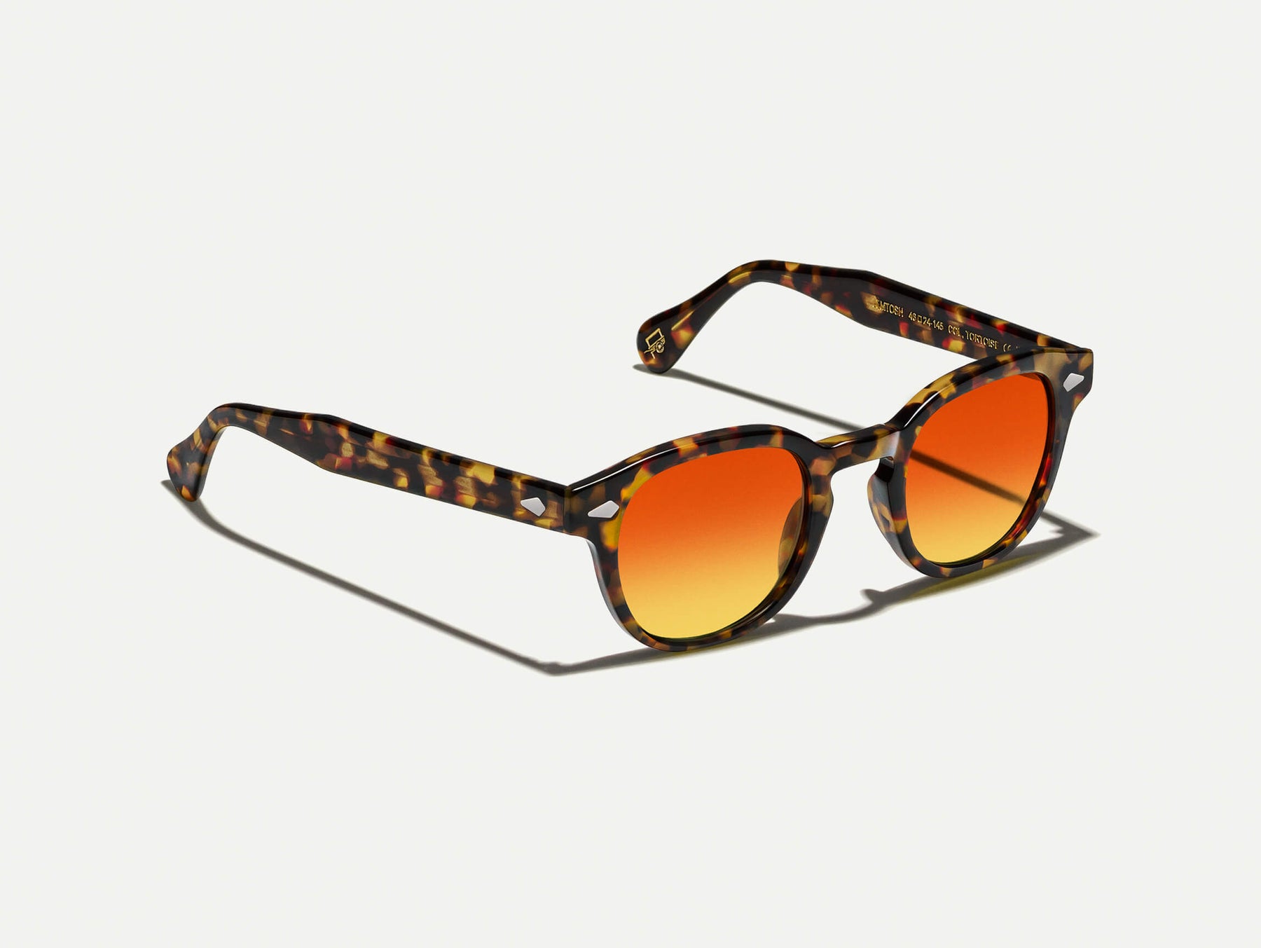 The LEMTOSH Tortoise with Candy Corn Tinted Lenses