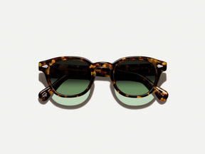 The LEMTOSH Tortoise with Forest Wood Tinted Lenses