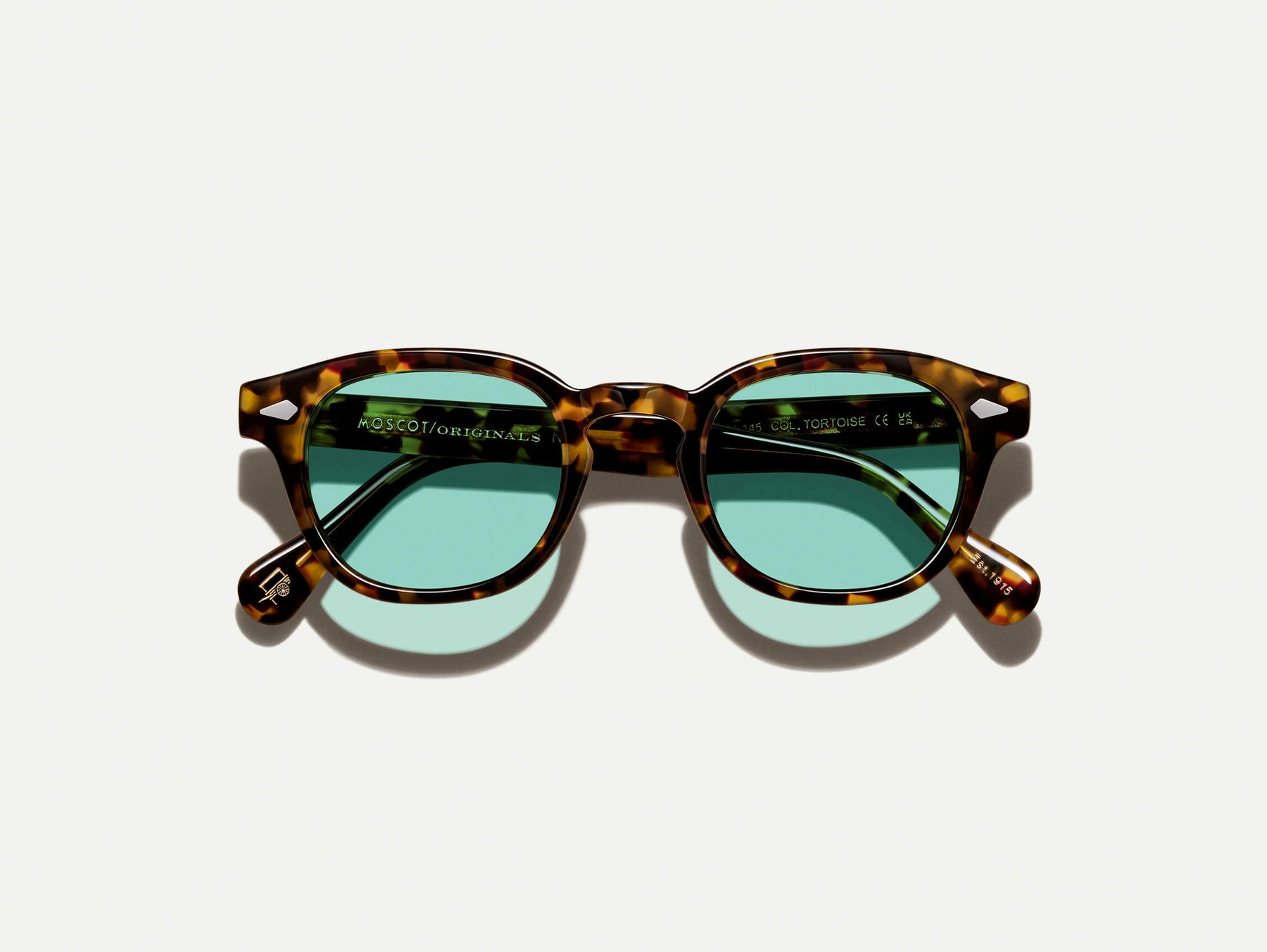 The LEMTOSH Tortoise with Turquoise Tinted Lenses