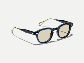 #color_navy/gold | The LEMTOSH-TT 110 SUN in Navy/Gold with BROWN+ Lenses