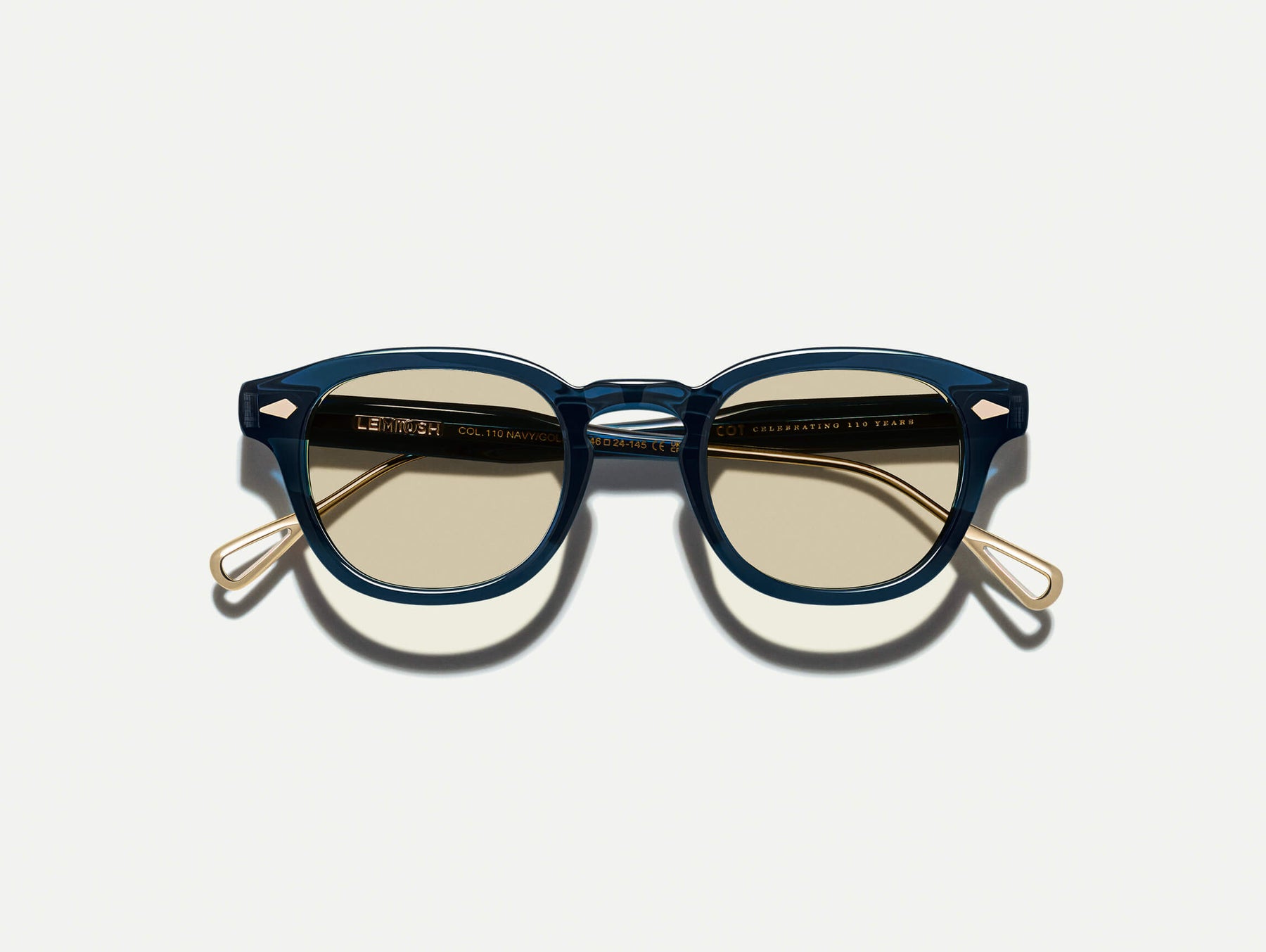 #color_navy/gold | The LEMTOSH-TT 110 SUN in Navy/Gold with BROWN+ Lenses