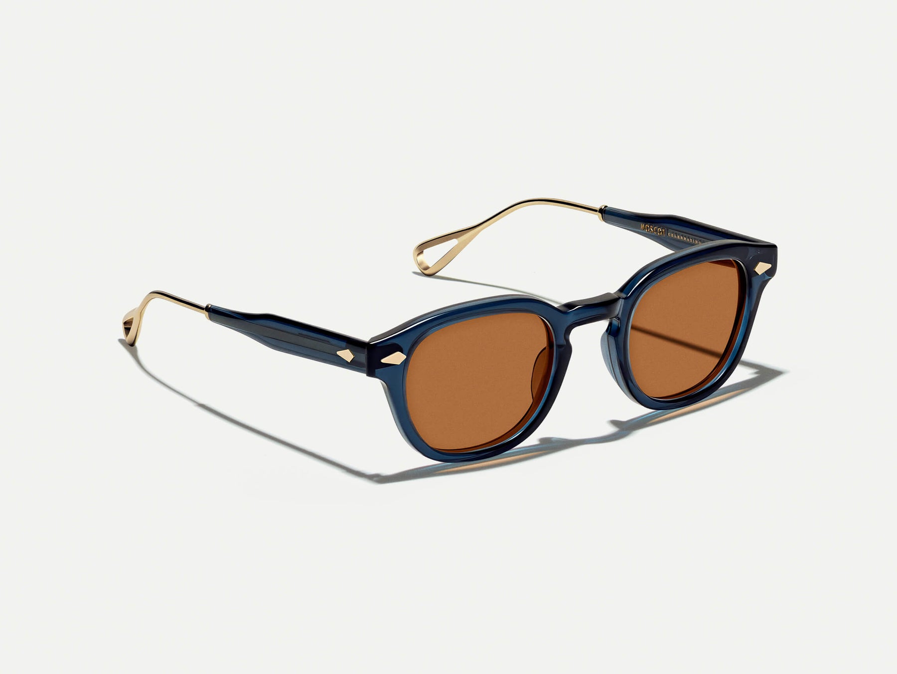The LEMTOSH-TT 110 SUN in Navy/Gold with BROWN+ Lenses