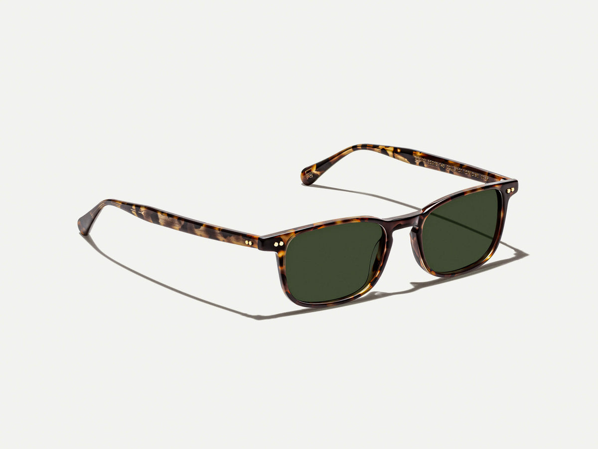 The LIKTIG SUN in Spot Tortoise with G-15 Tinted Lenses
