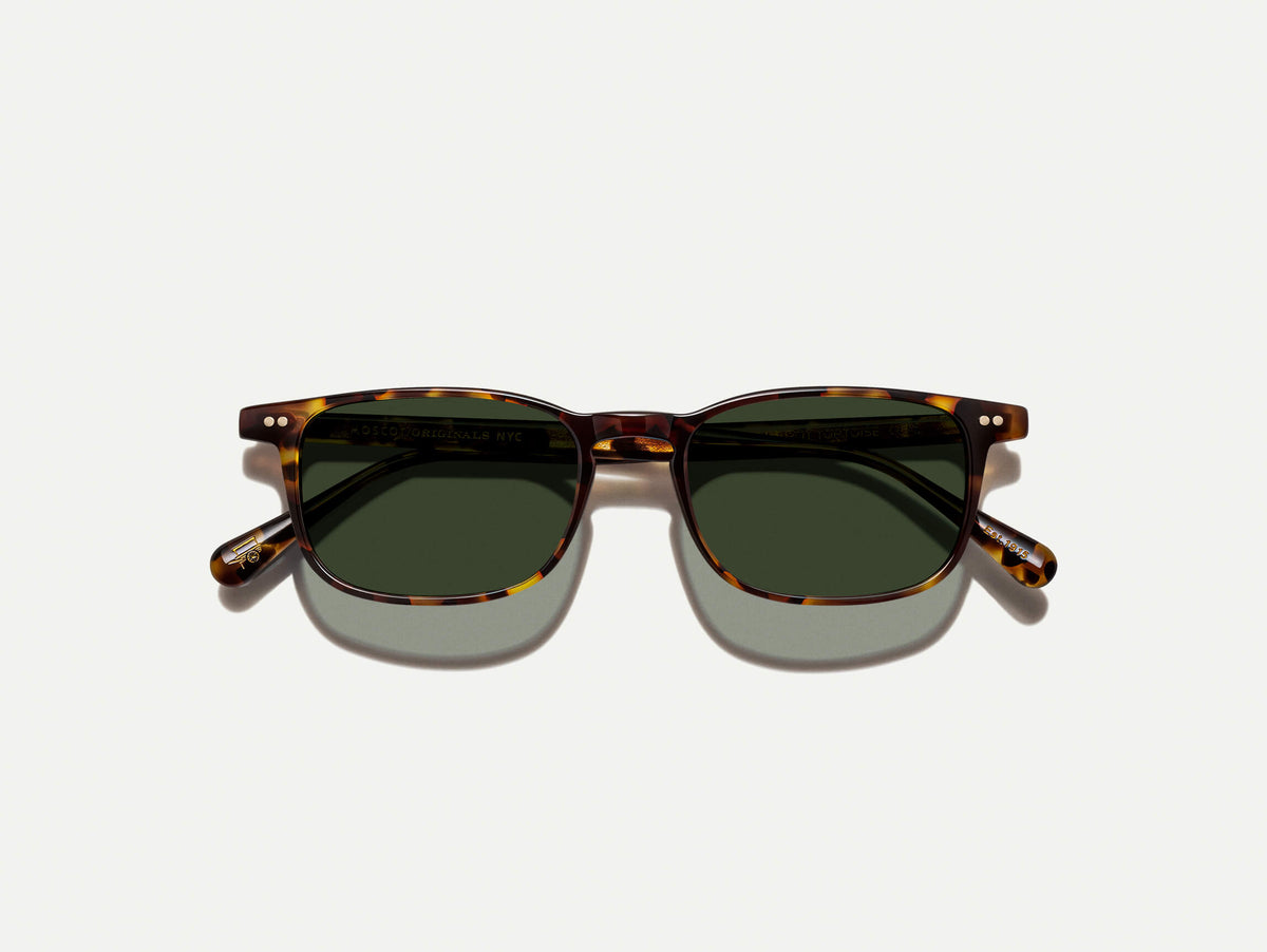 The LIKTIG SUN in Spot Tortoise with G-15 Tinted Lenses