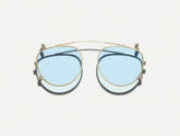 #color_bel air blue | The MAYDELA CLIP in Gold with Bel Air Blue Tinted Lenses