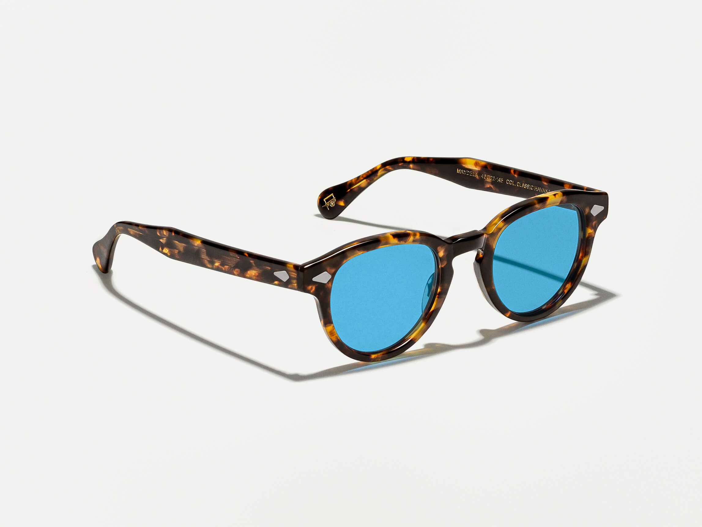 The MAYDELA SUN in Classic Havana with Celebrity Blue Tinted Lenses