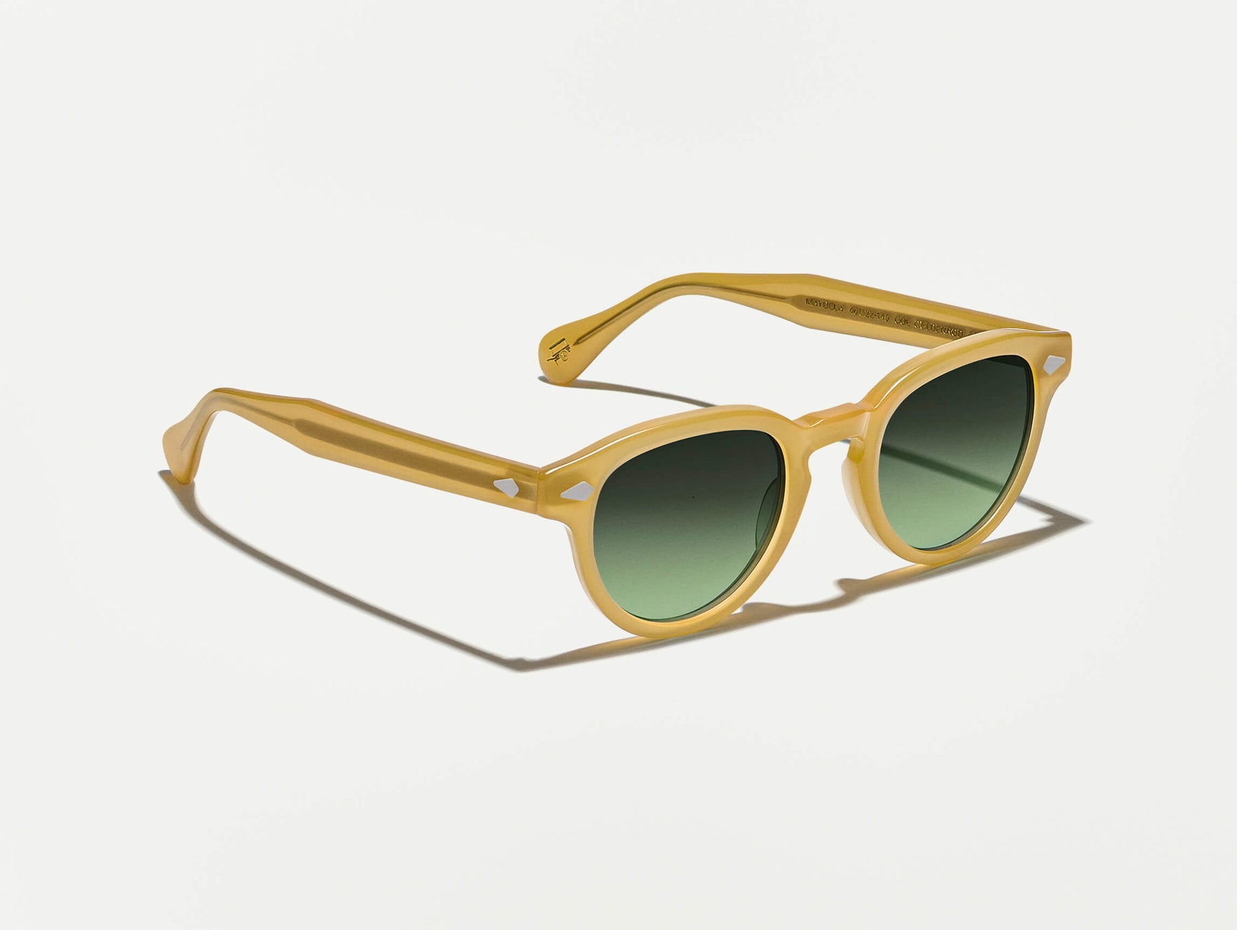 The MAYDELA SUN in Goldenrod with Forest Wood Tinted Lenses