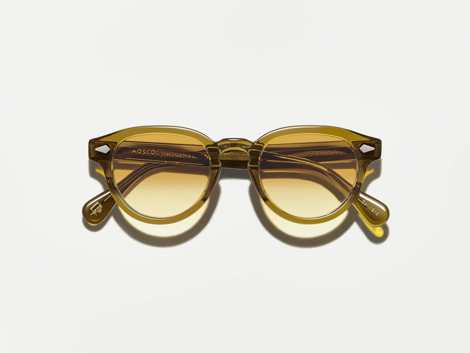 #color_olive brown | The MAYDELA SUN in Olive Brown with Chestnut Fade Tinted Lenses