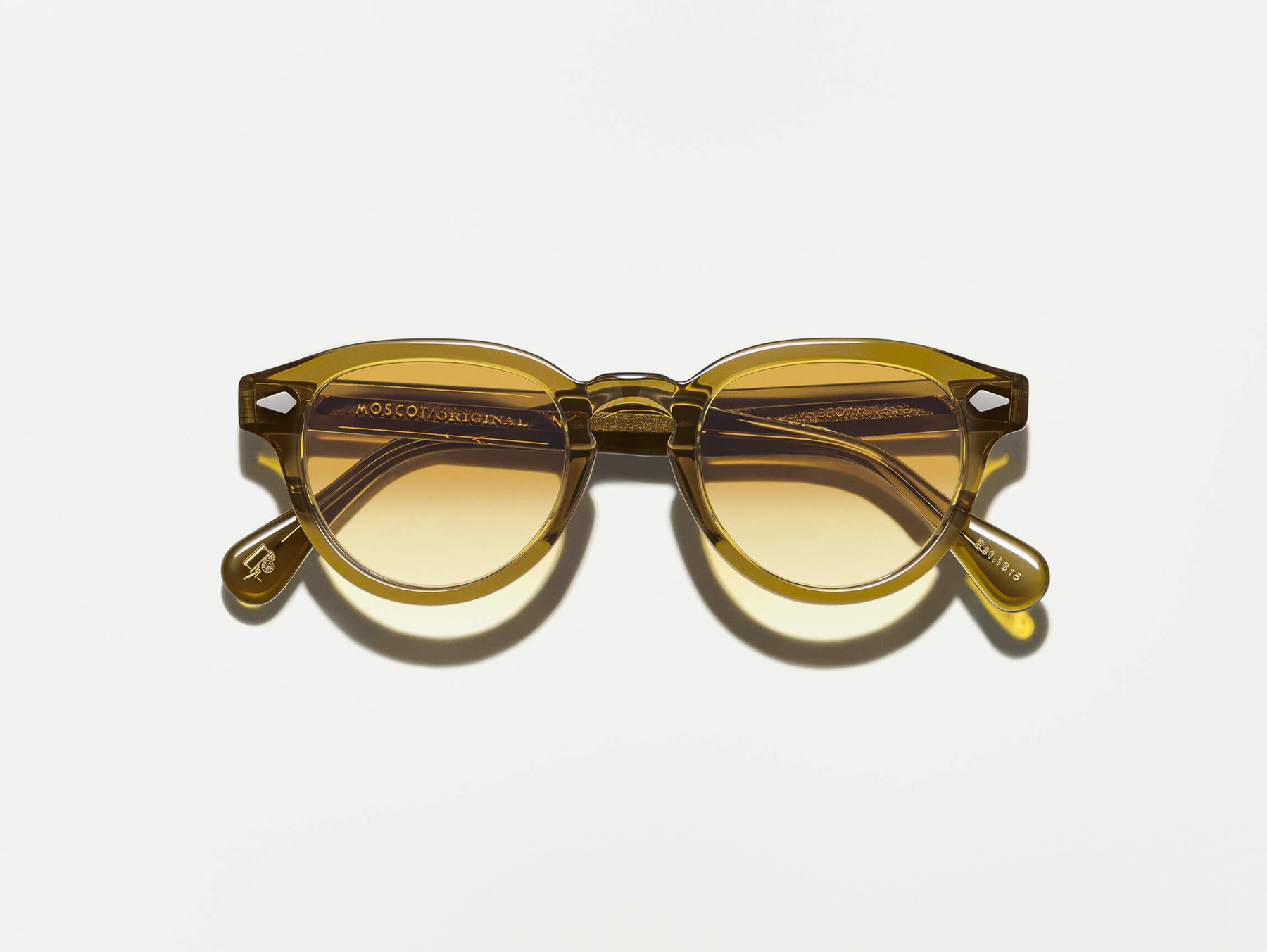 The MAYDELA SUN in Olive Brown with Chestnut Fade Tinted Lenses