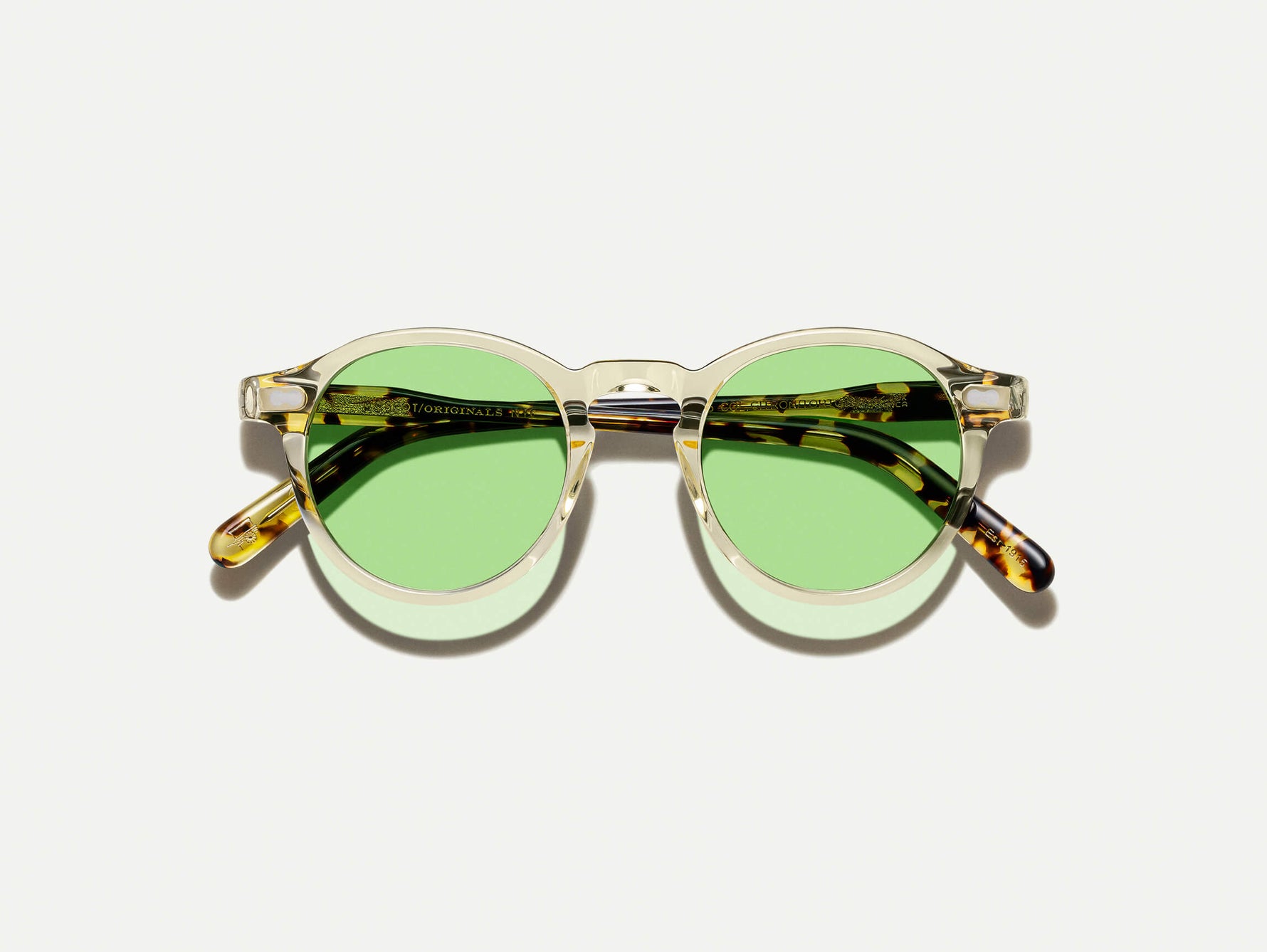 De MILTZEN in Citron/Tortoise met GREEN+ lenzen