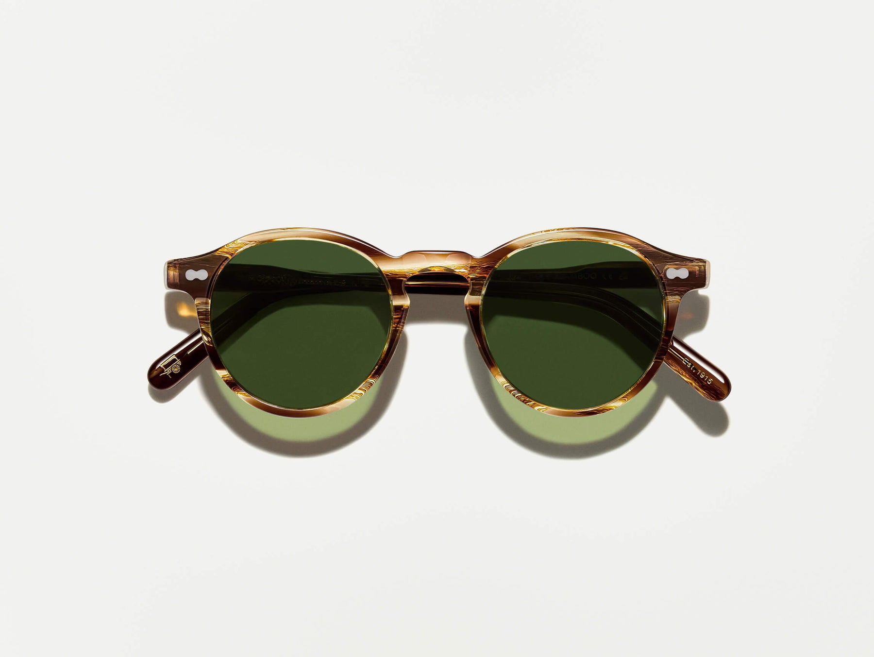 The MILTZEN in Bamboo with Calibar Green Glass Lenses