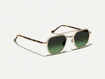 The MIZER SUN in Flesh/Tortoise with Forest Wood Tinted Lenses