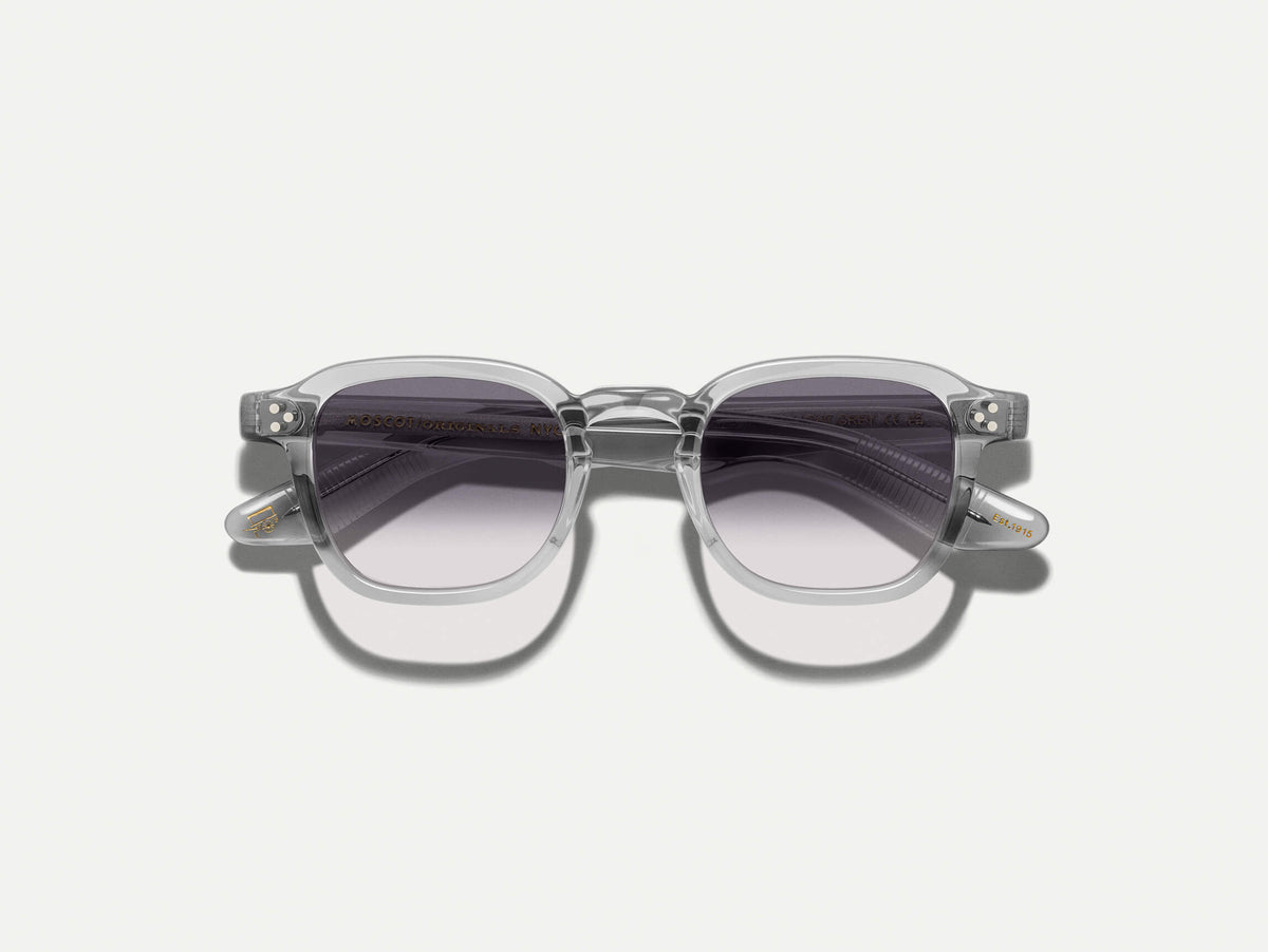 The MOMZA SUN in Light Grey with American Grey Fade Tinted Lenses
