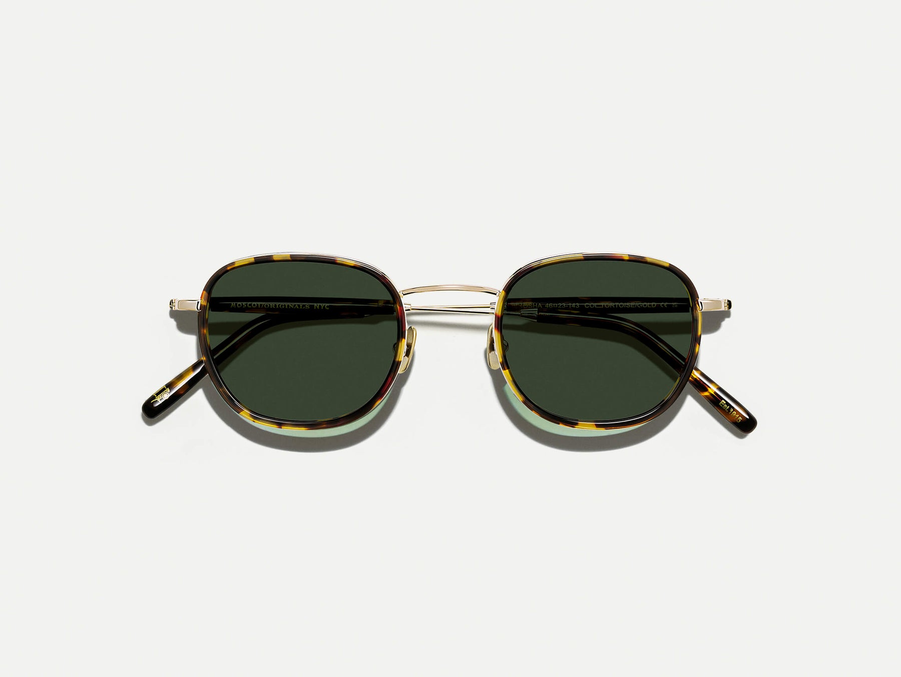 The MOSHA SUN in Tortoise/Gold with G-15 Tinted Lenses