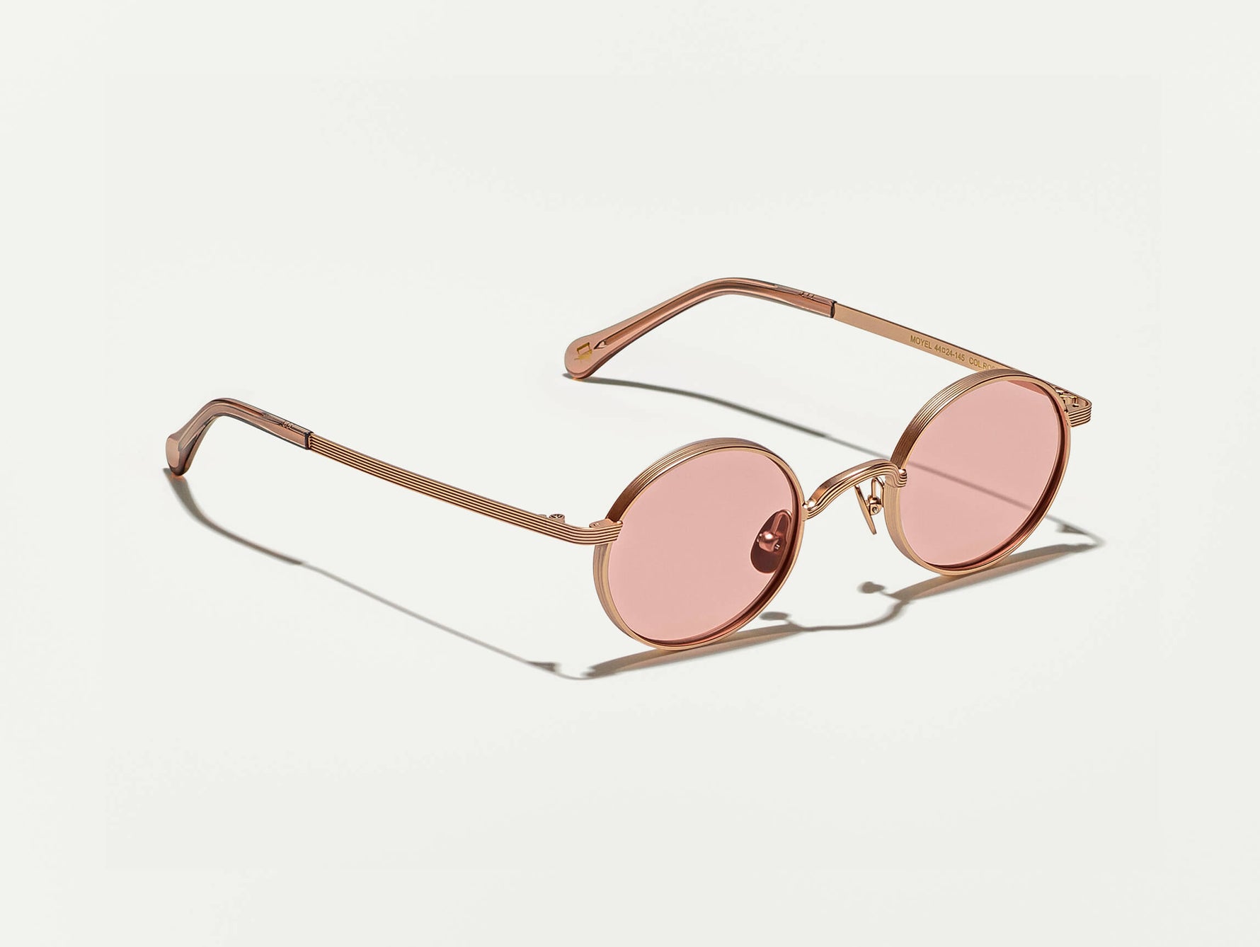 The MOYEL in Navy with New York Rose Tinted Lenses