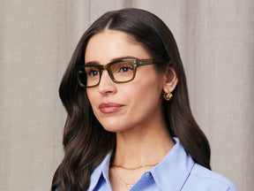 Model is wearing The NEBB in size 48 in Olive Green