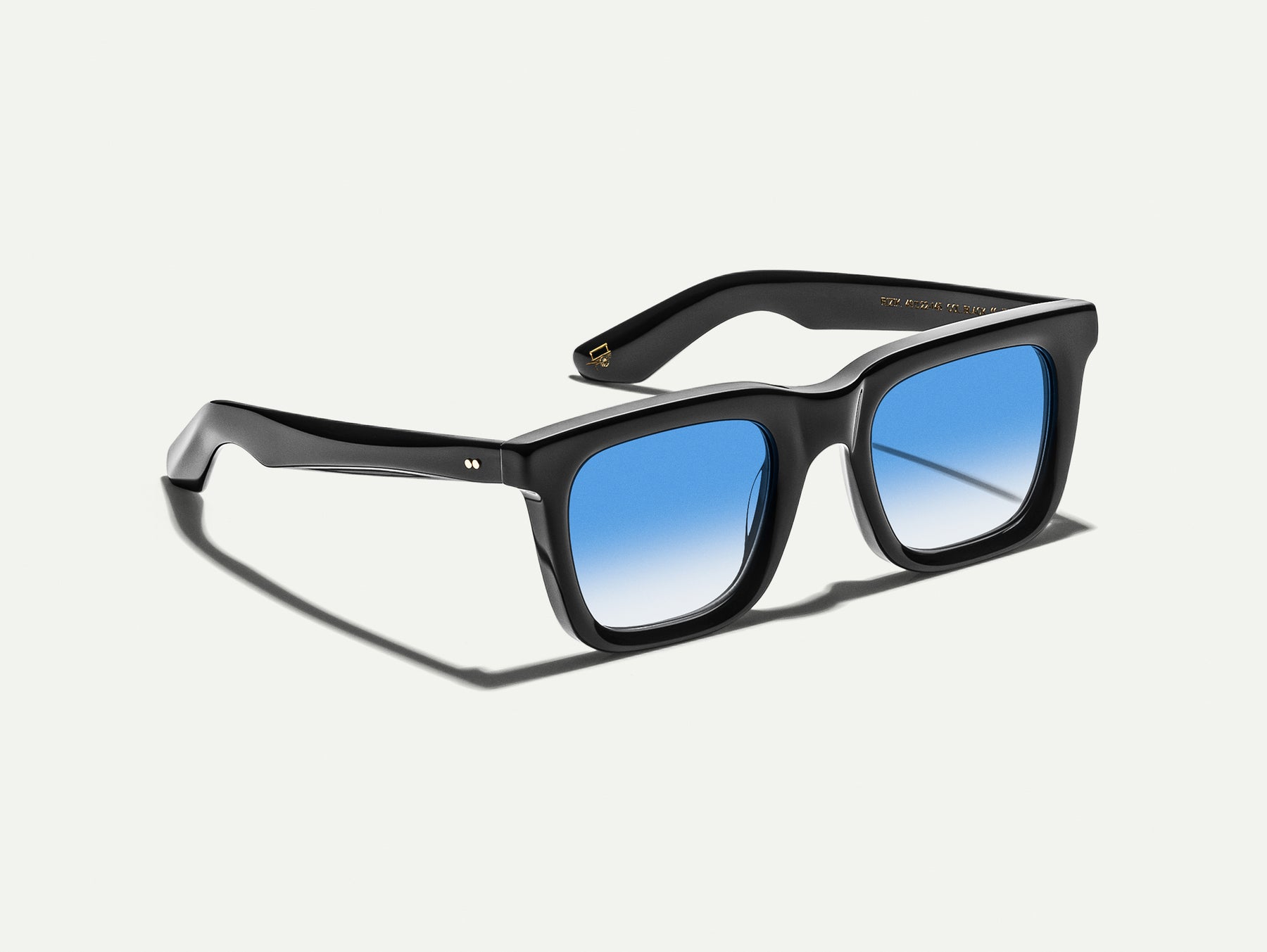 The RIZIK Black with Broadway Blue Fade Tinted Lenses