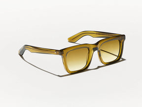The RIZIK SUN in Olive Brown with Chestnut Fade Tinted Lenses