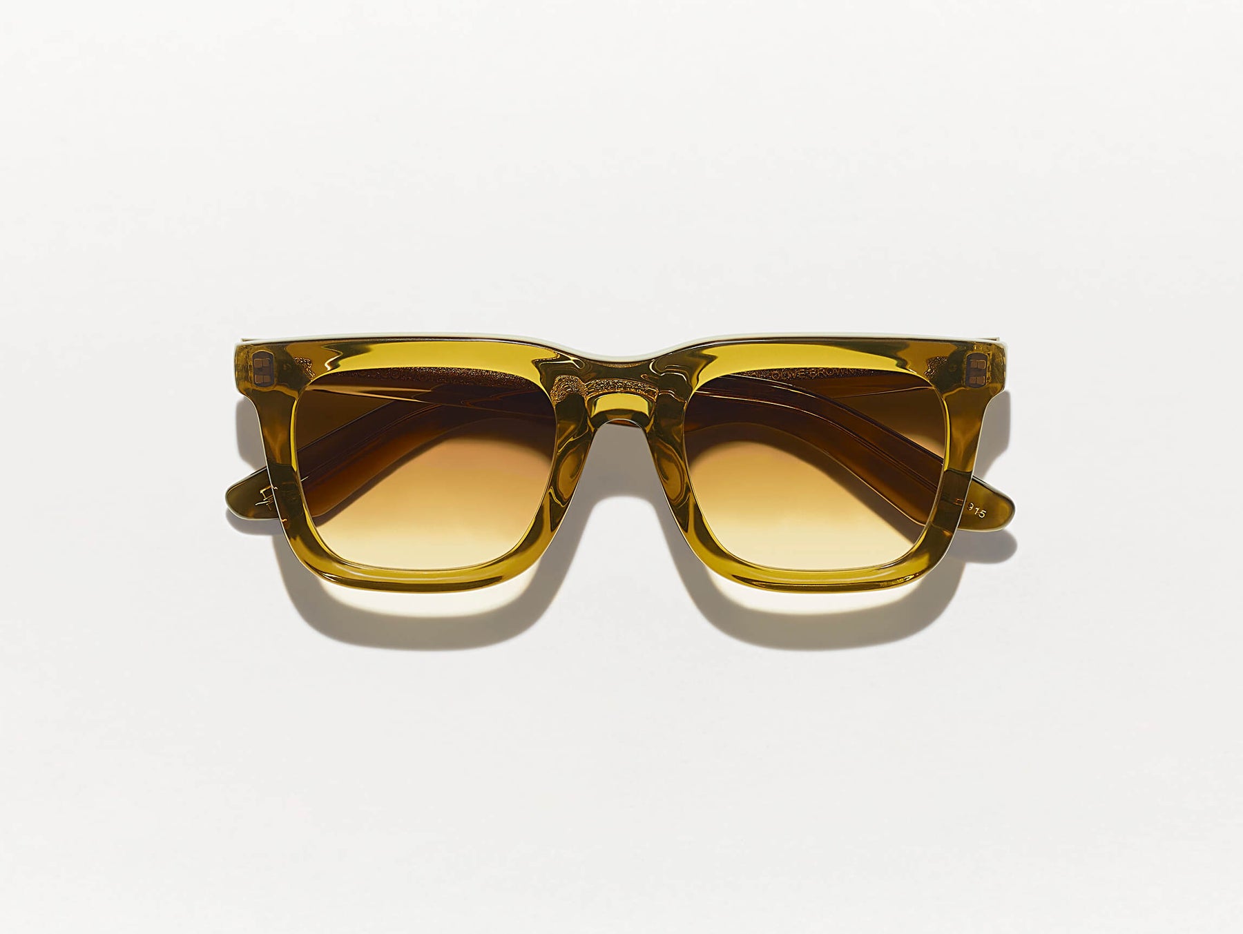 The RIZIK SUN in Olive Brown with Chestnut Fade Tinted Lenses