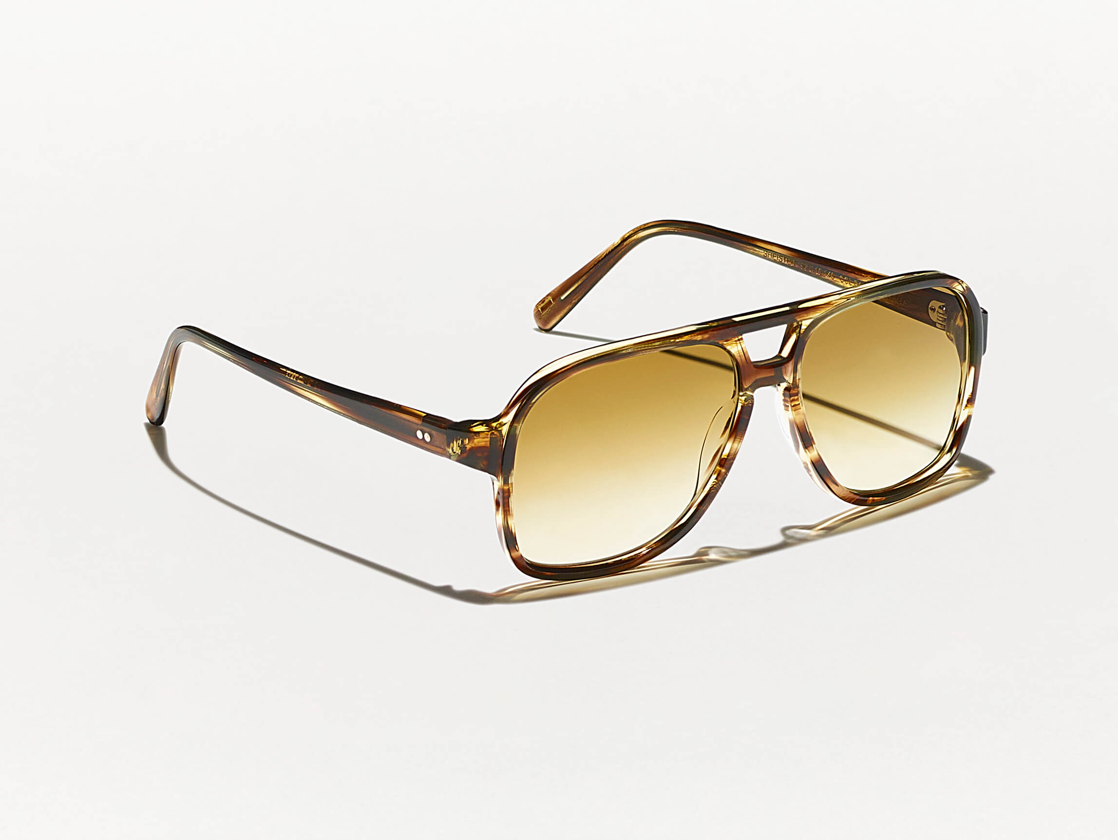 #color_bamboo | The SHEISTER SUN in Bamboo with Chestnut Fade Tinted Lenses