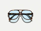 #color_tortoise | The SHEISTER SUN in Tortoise with Bel Air Blue Tinted Lenses