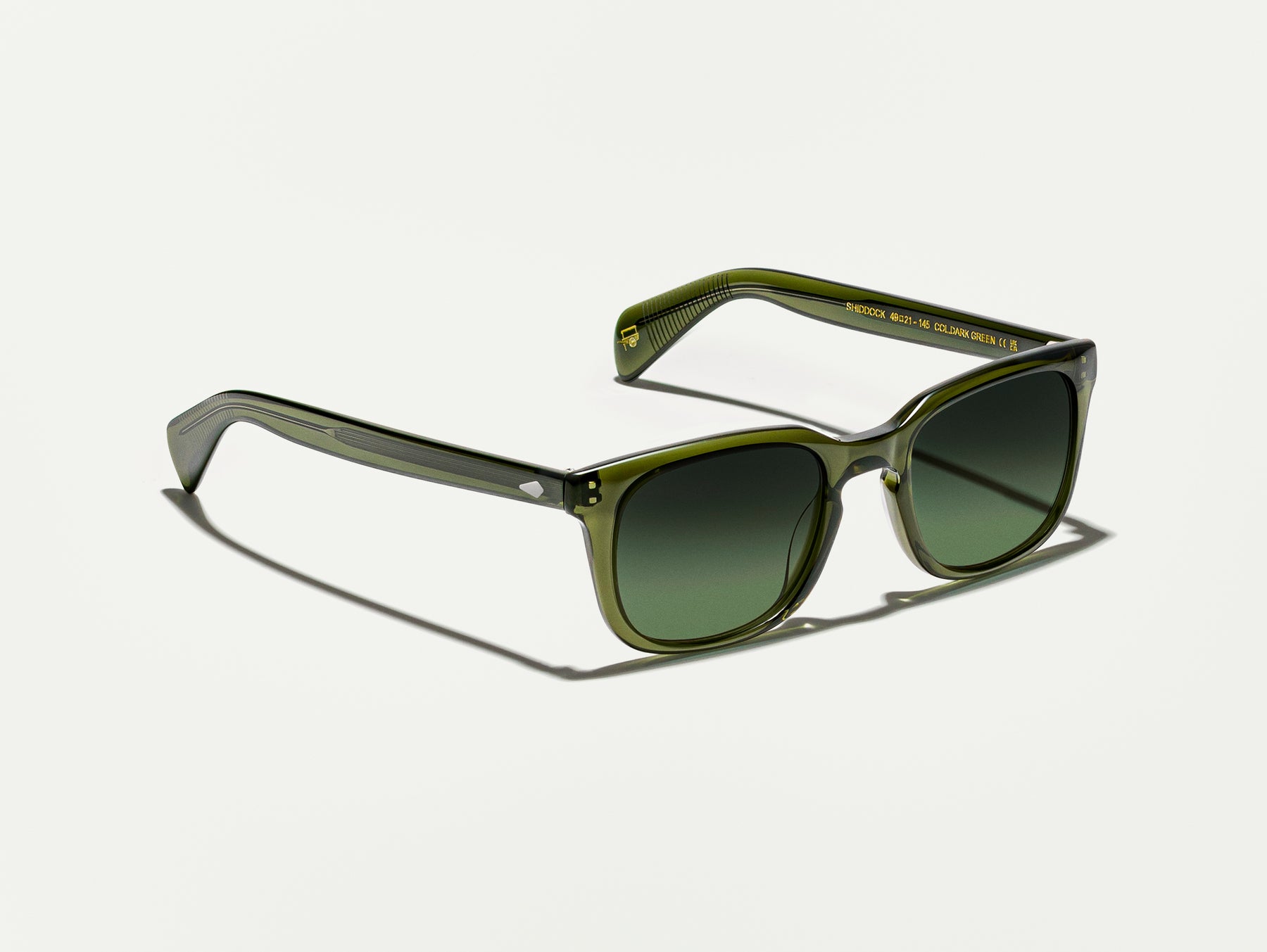 The SHIDDOCK SUN in Dark Green with Forest Wood Tinted Lenses