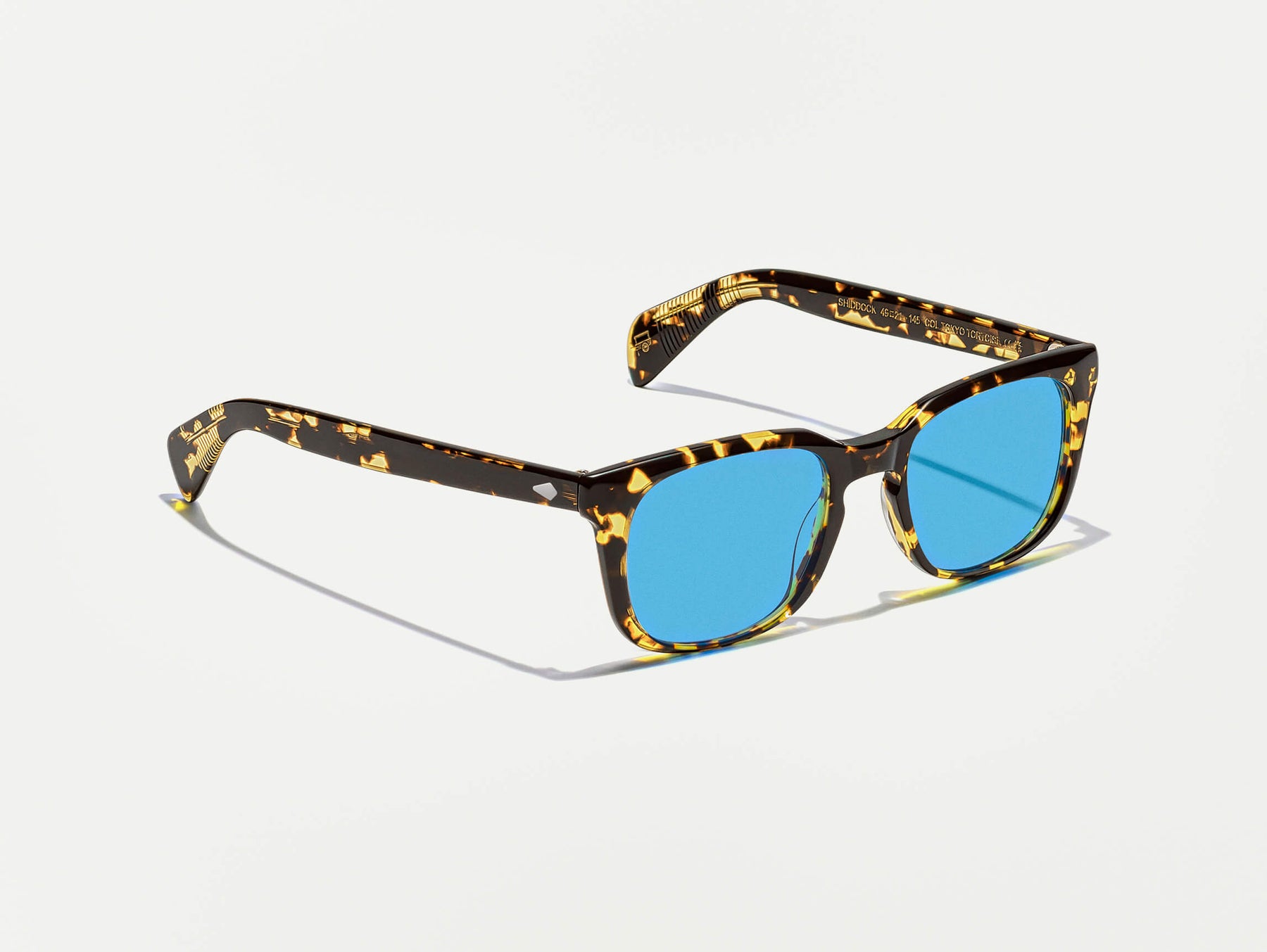 The SHIDDOCK SUN in Tokyo Tortoise with Celebrity Blue Tinted Lenses