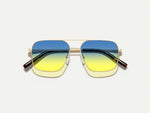 The SHTARKER in Gold with Aqua Sunrise Tinted Lenses