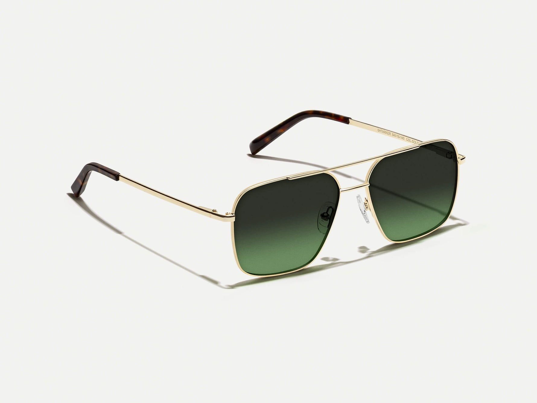 The SHTARKER in Gold with Forest Wood Tinted Lenses