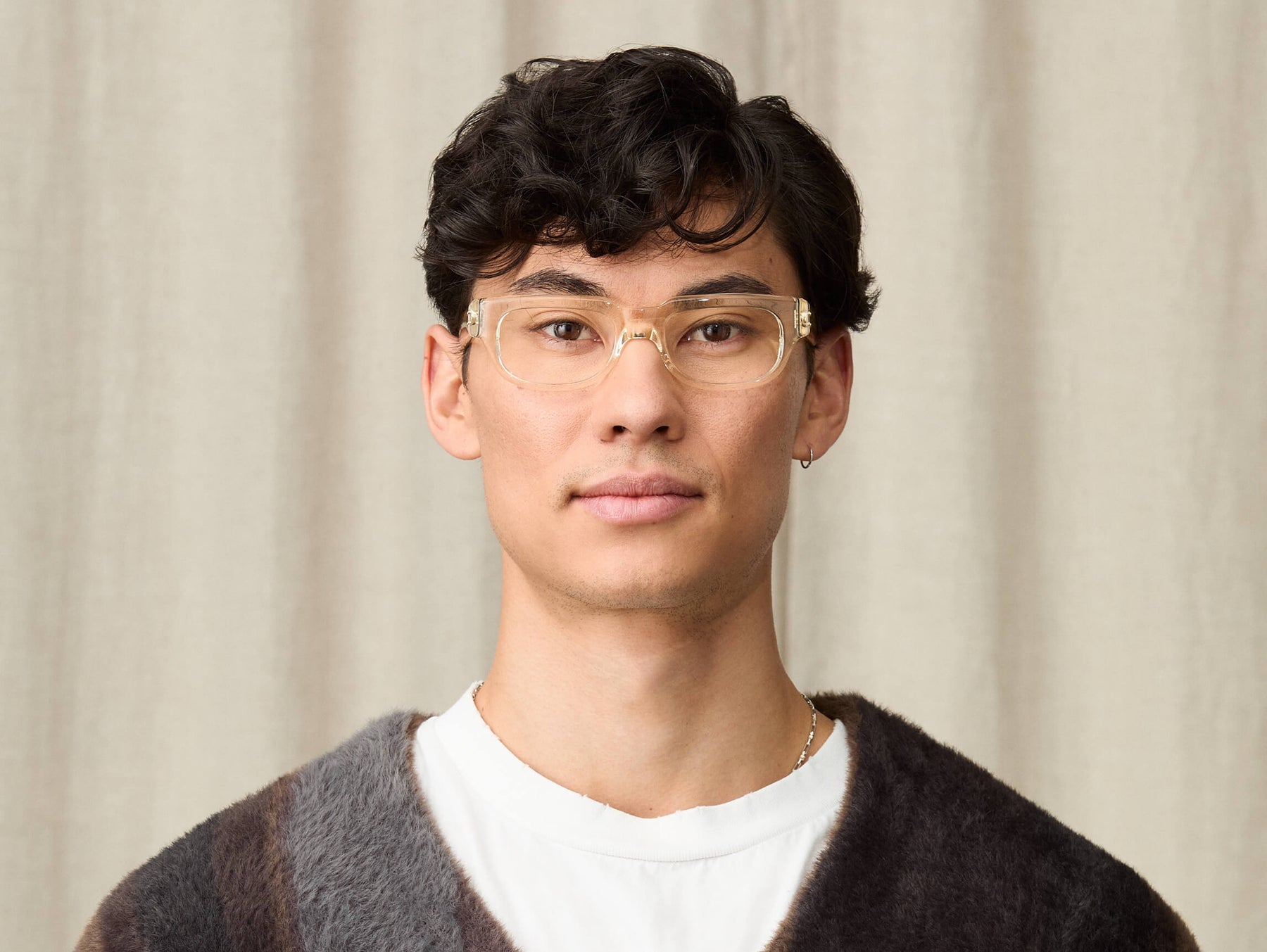 Model in wearing The SHTUP in size 51 in Flesh