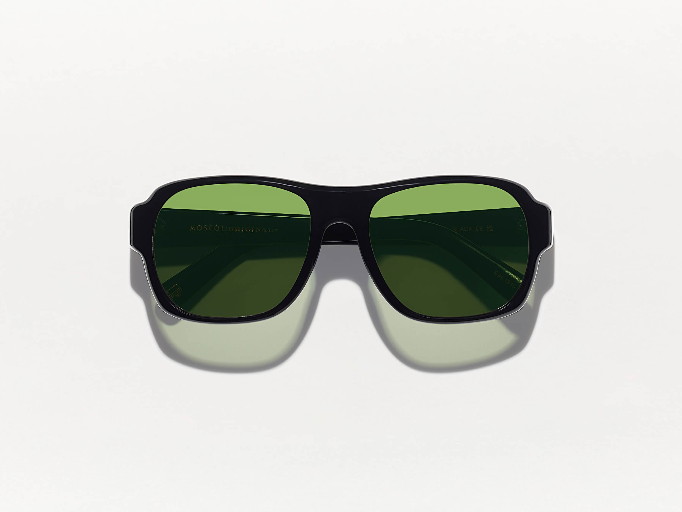 #color_black | The SHVITZ SUN in Black with CR-39 Green Lenses