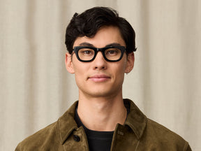 Model is wearing The SPILKES in size 48 in Black