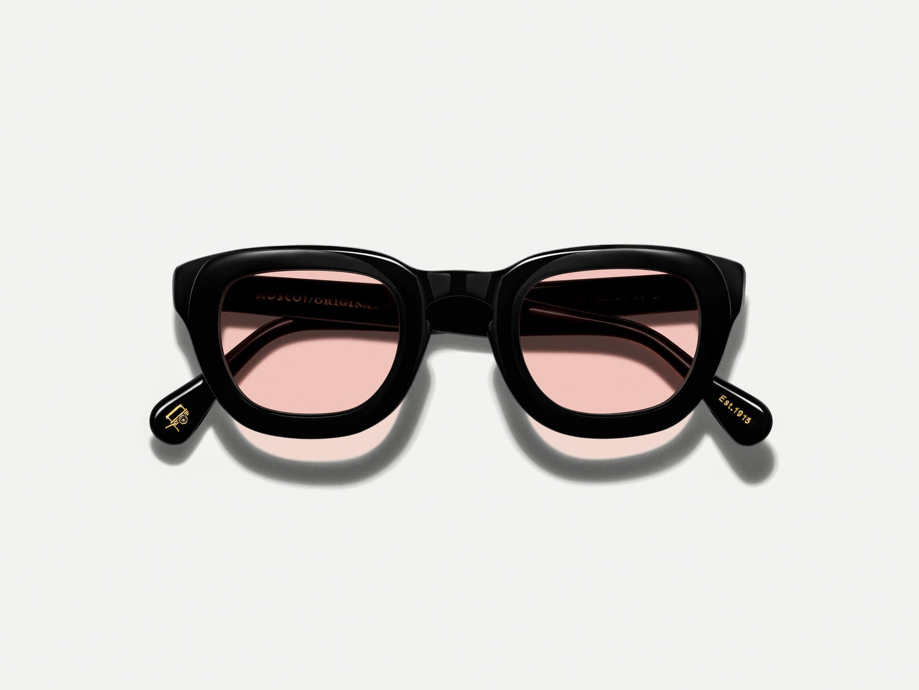 The TELENA in Black with New York Rose Tinted Lenses