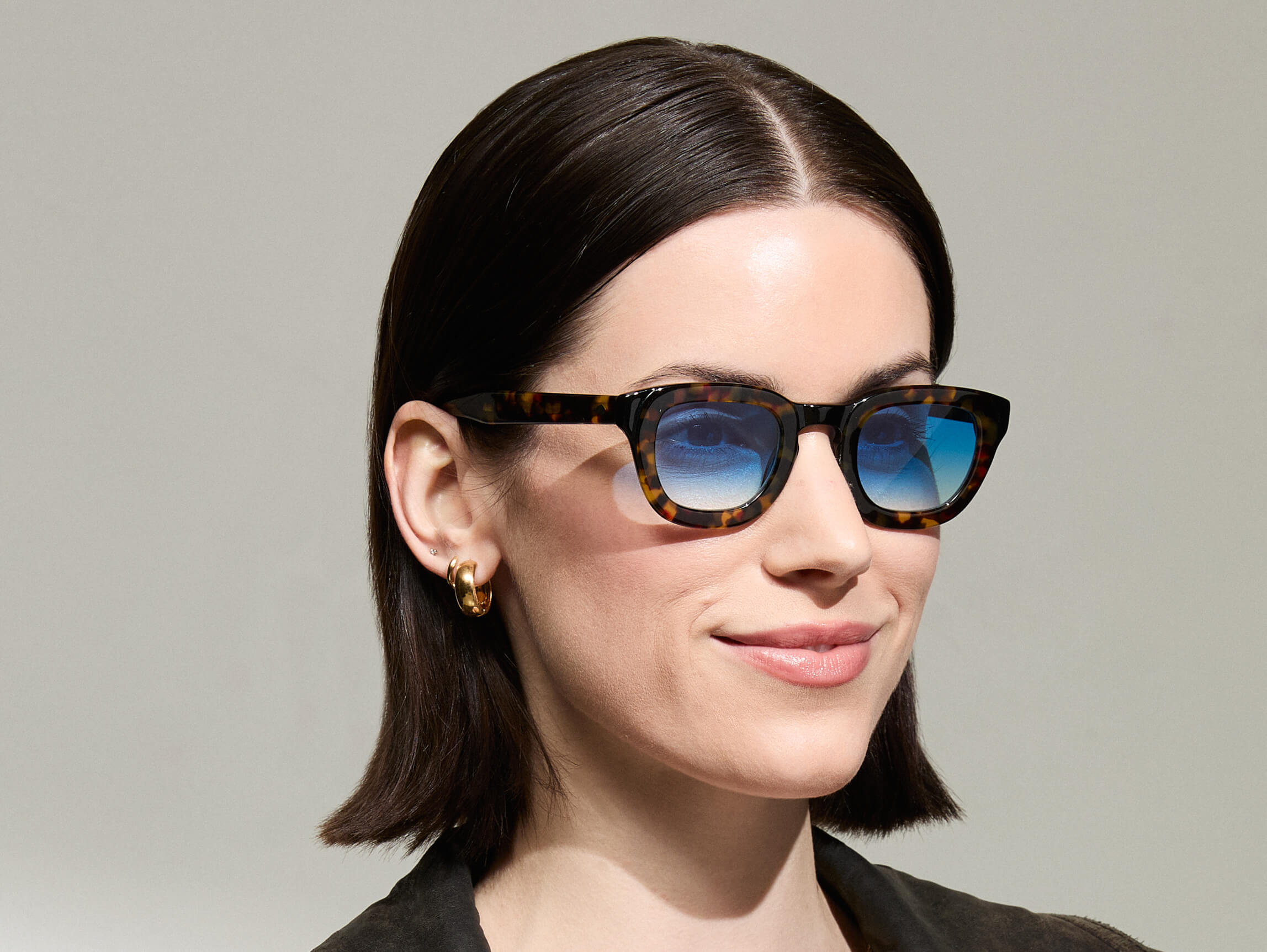 TELENA TORTOISE/BLACK WITH CUSTOM MADE TINTS™ | MOSCOT