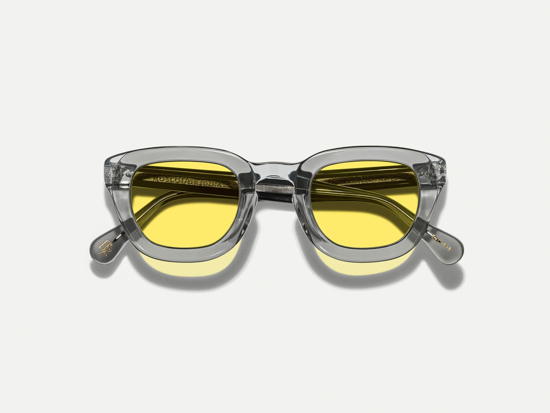 The TELENA in Grey/Light Grey with Mellow Yellow Tinted Lenses