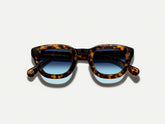 #color_denim blue | The TELENA in Tortoise/Black with Denim Blue Tinted Lenses